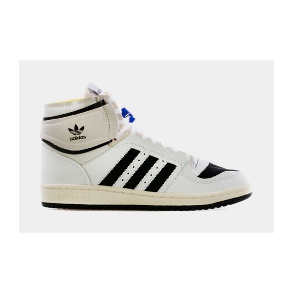 Adidas Top Ten DE Mid Mens Retro Basketball Shoes White Black Q46255 NEW Multi - Picture 2 of 7